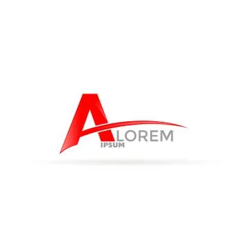 Letter A logo icon design template elements Stock Illustration