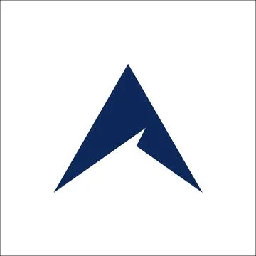 Letter A logo icon design template elements. Vector color sign. Illustrazione stock