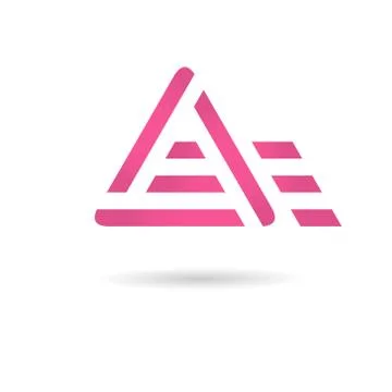 A letter logo Ilustración de archivo