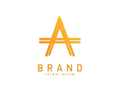 A letter logo Stockillustratie