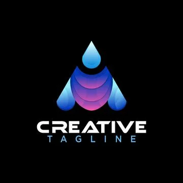 A letter logo Stock Illustration