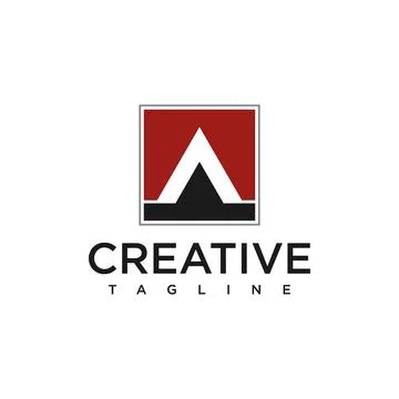 A letter logo Illustrazione stock