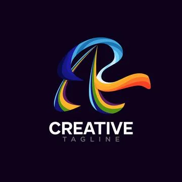 A letter logo Stock Illustration