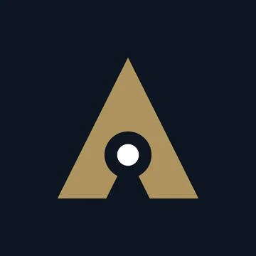 Letter A logo Illustrazione stock
