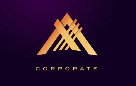 Letter A Logo. A Letter Design Vector Stock Illustration
