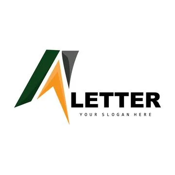 A Letter Logo, Letter Logotype Vector, Product Brand Design, Company Initia.. Stock Illustration