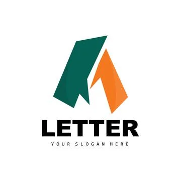 A Letter Logo, Letter Logotype Vector, Product Brand Design, Company Initia.. Stock Illustration