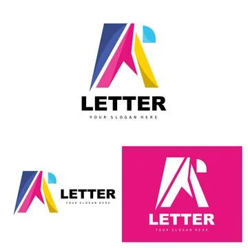 A Letter Logo, Letter Logotype Vector, Product Brand Design, Company Initia.. Stock Illustration