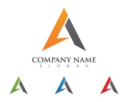 A Letter Logo Template Stock Illustration