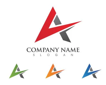 A Letter Logo Template Stock Illustration