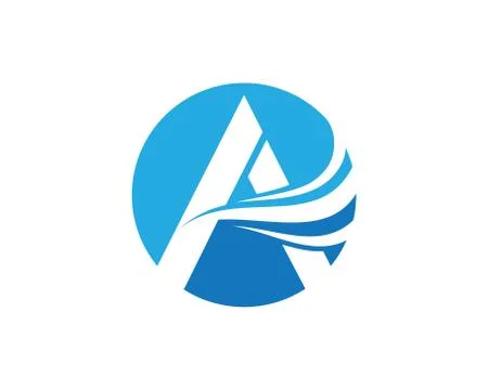 A Letter Logo Template Stock Illustration