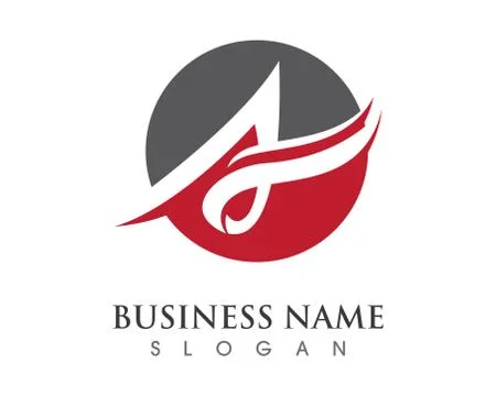 A Letter Logo Template Stock Illustration