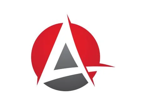 A Letter Logo Template Stock Illustration