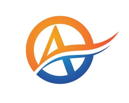 A Letter Logo Template 스톡 일러스트