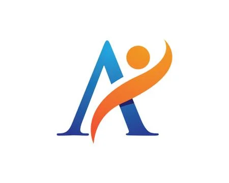 A Letter Logo Template Stock Illustration