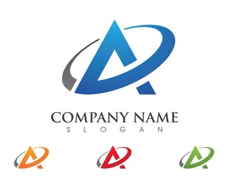 A Letter Logo Template Stock Illustration