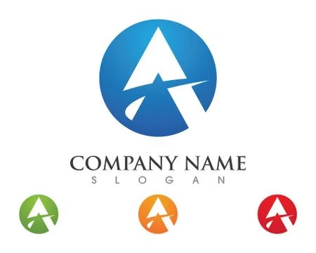 A Letter Logo Template Stock Illustration