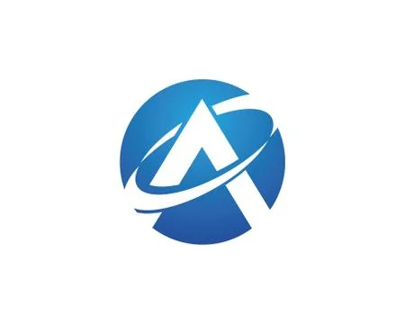 A Letter Logo Template Stock Illustration