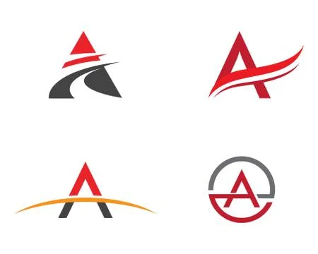 A Letter Logo Template Stock Illustration