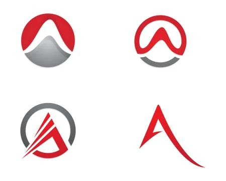 A Letter Logo Template Stock Illustration