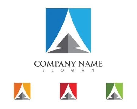 A Letter Logo Template Stock Illustration