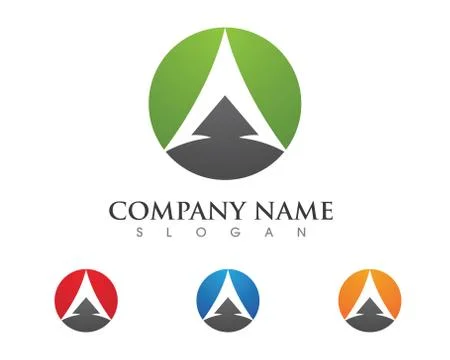 A Letter Logo Template Stock Illustration