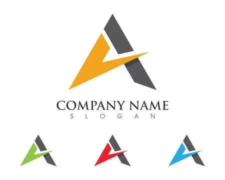 A Letter Logo Template Stock Illustration