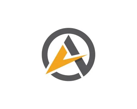 A Letter Logo Template Stock Illustration