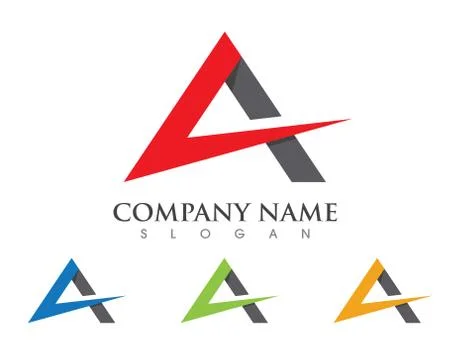 A Letter Logo Template Stock Illustration