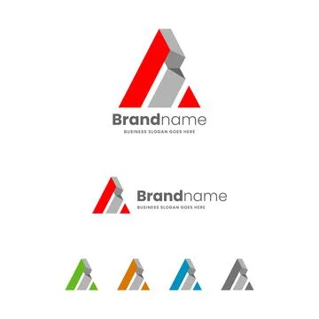 A Letter Logo Template Stock Illustration