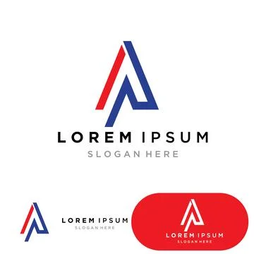 A Letter Logo Template Stock Illustration