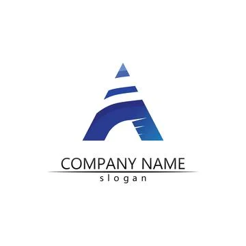 A Letter Logo Template Stock Illustration
