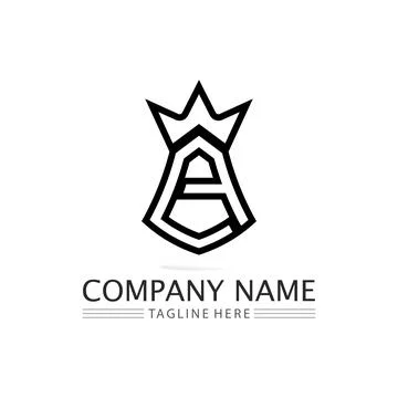 A Letter Logo Template Stock Illustration