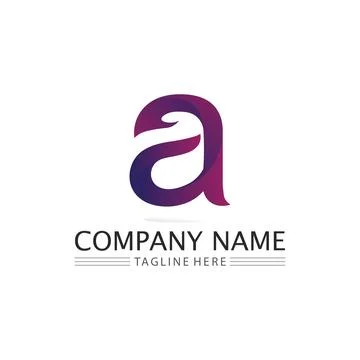 A Letter Logo Template Stock Illustration