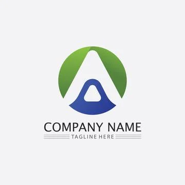 A Letter Logo Template Stock Illustration