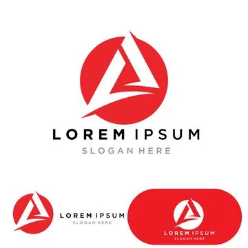A Letter Logo Template vector icon illustration design Stock Illustration