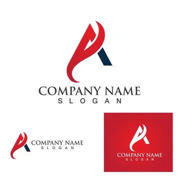 A Letter Logo Template vector Stock Illustration