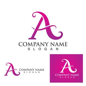 A Letter Logo Template vector Stock Illustration