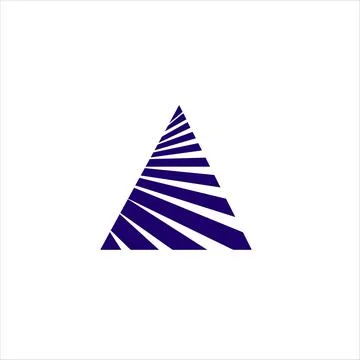 Letter ‍A logo vector design  template Illustrazione stock