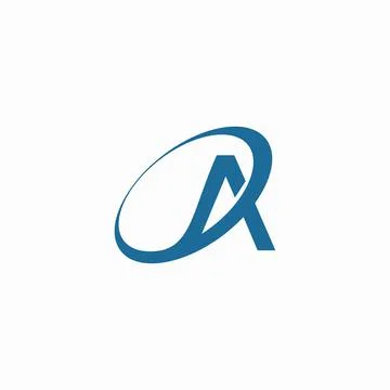 Letter ‍A logo vector design  template Illustrazione stock