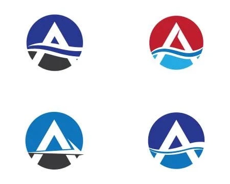 A letter logo vector icon Stock Illustration