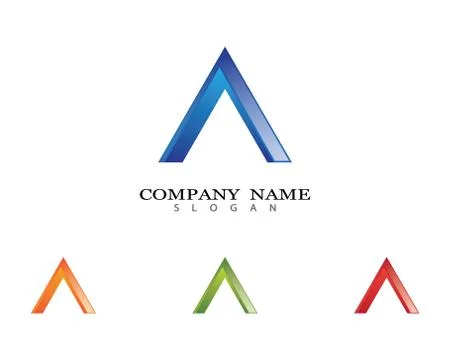 A letter logo vector icon illustration Stock Illustration