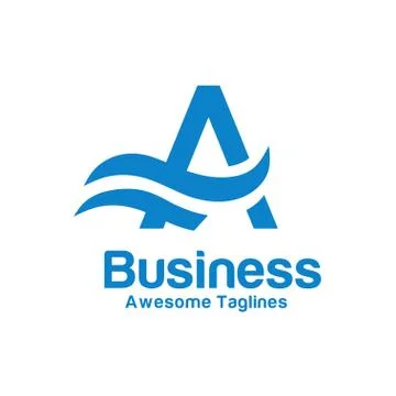 Letter A logo vector Stock Illustration