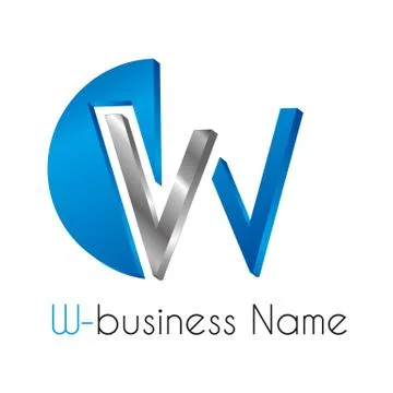 Letter logo W Stock Illustration