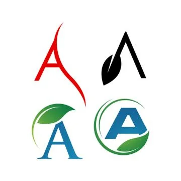 Letter A Logos a Modern triangle logo vector inspirations Stock Illustration