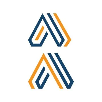 Letter A Logos a Modern triangle logo vector inspirations Stock Illustration