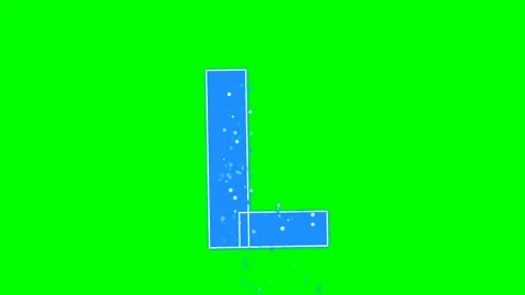 Letter Looping on Chroma Key for Compositing Video stock 336892847