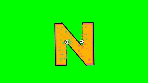 Letter Looping on Chroma Key for Compositing Vídeos de archivo 336892890