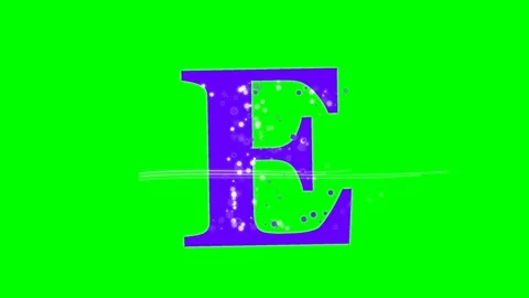 Letter Looping on Chroma Key for Compositing Video stock 336892915
