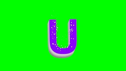 Letter Looping on Chroma Key for Compositing Stock Footage 336899028